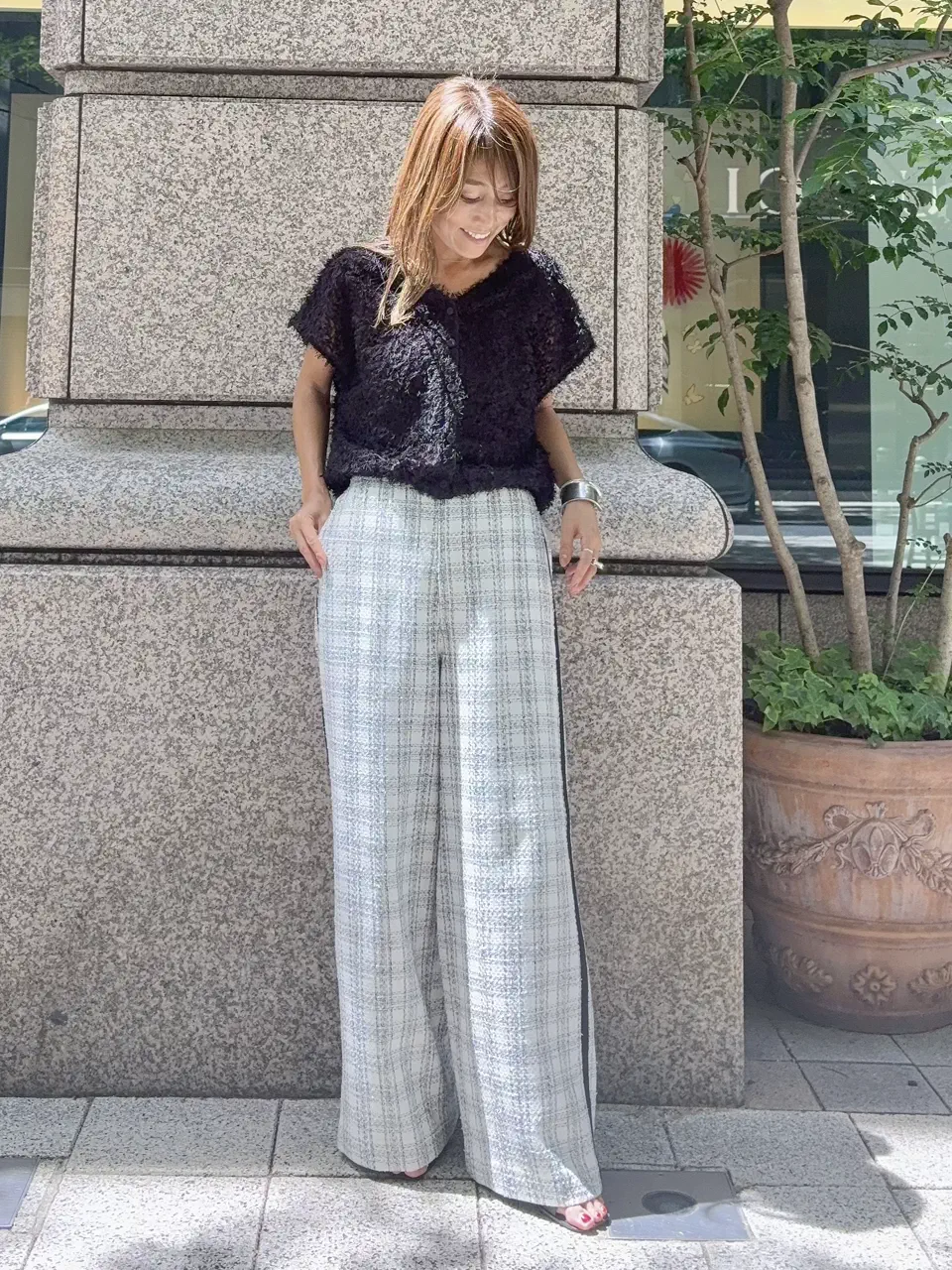 GRACE CONTINENTAL yukimi yonee コーディネート画像
