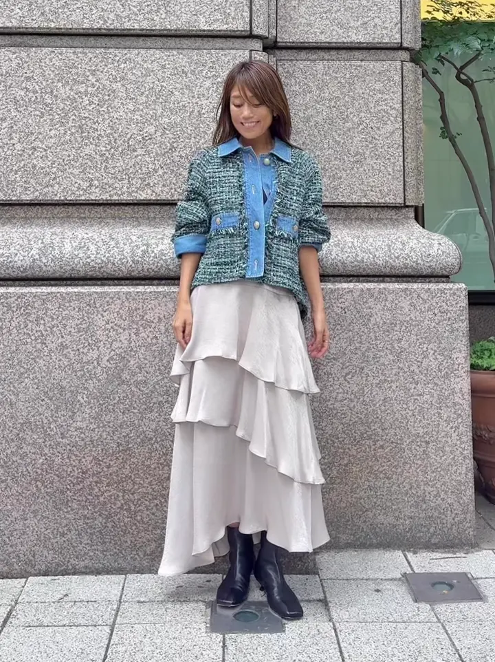 GRACE CONTINENTAL yukimi yonee コーディネート画像