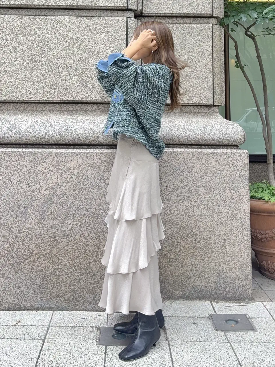 GRACE CONTINENTAL yukimi yonee コーディネート画像