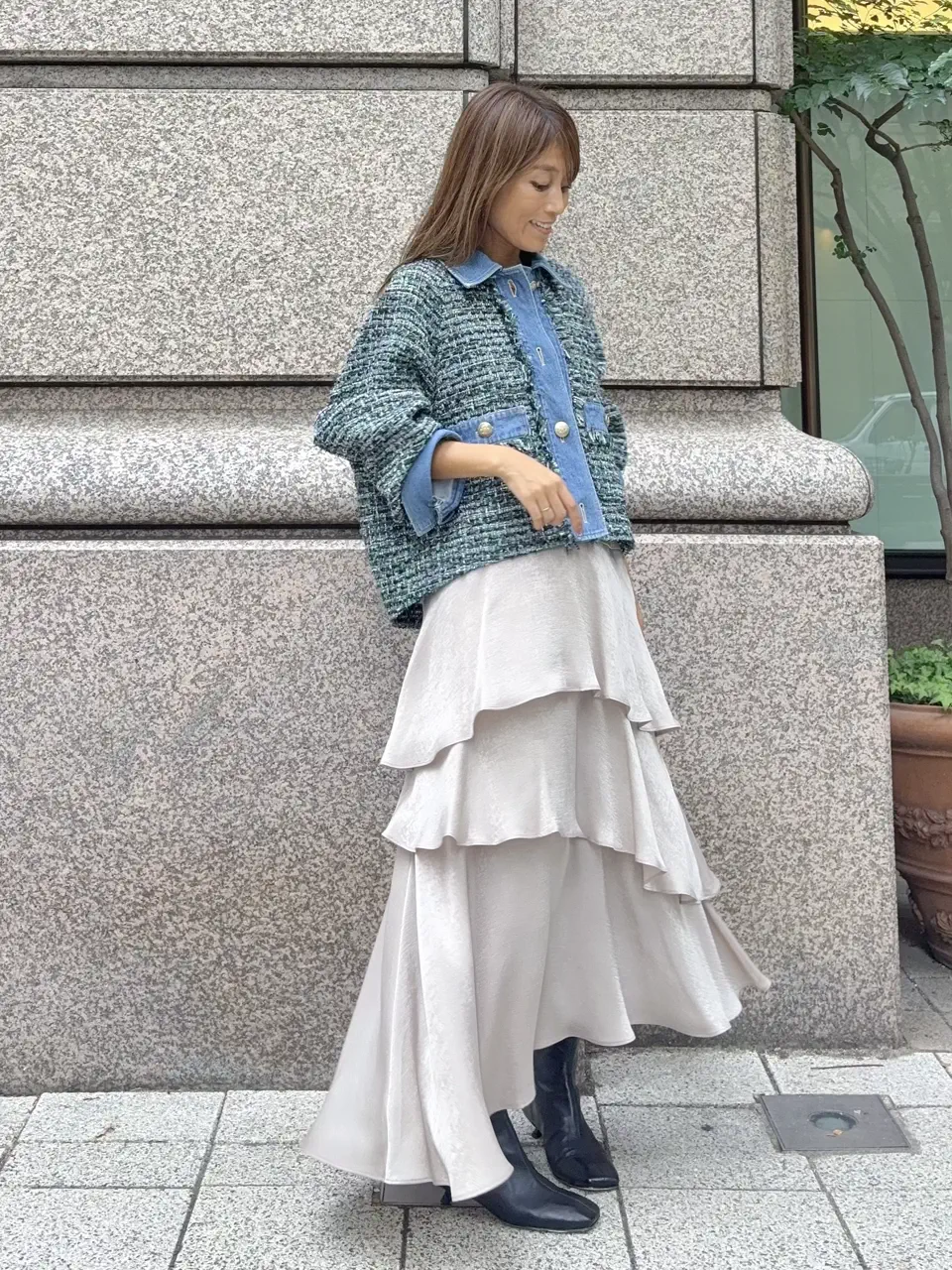 GRACE CONTINENTAL yukimi yonee コーディネート画像