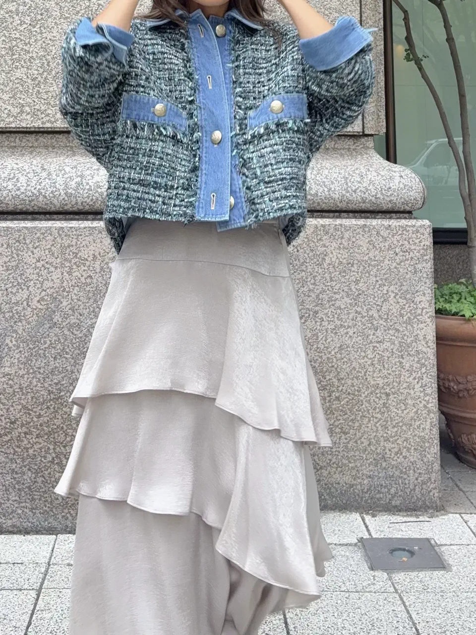 GRACE CONTINENTAL yukimi yonee コーディネート画像