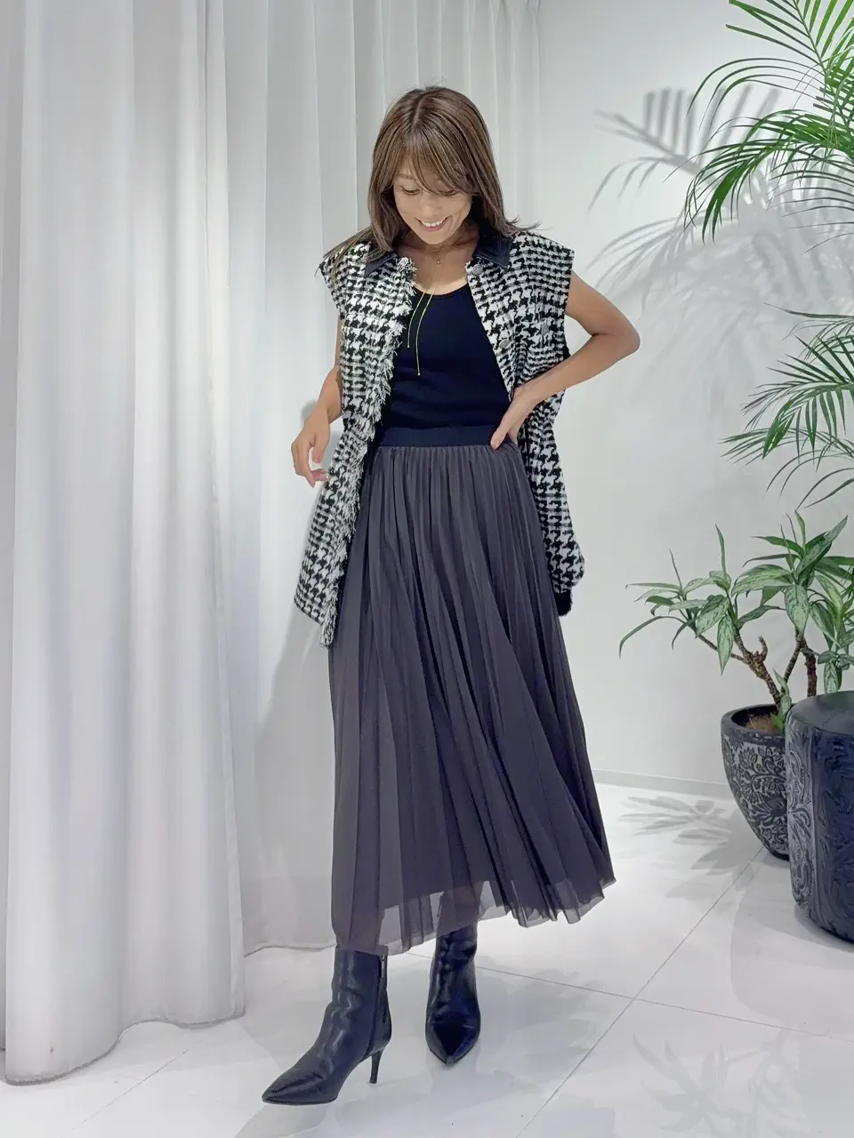 GRACE CONTINENTAL yukimi yonee コーディネート画像