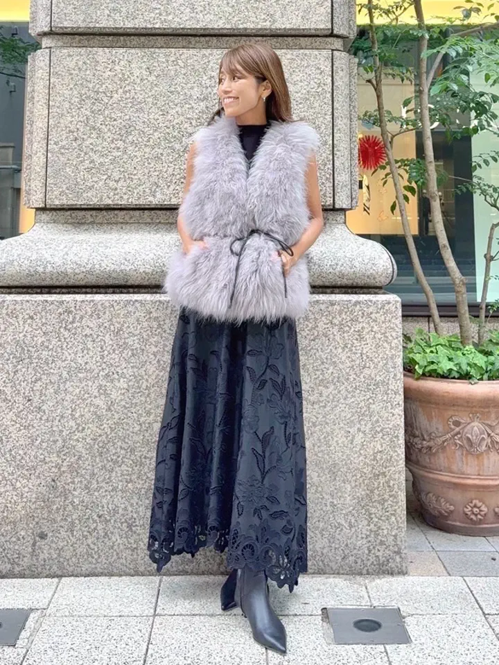 GRACE CONTINENTAL yukimi yonee コーディネート画像
