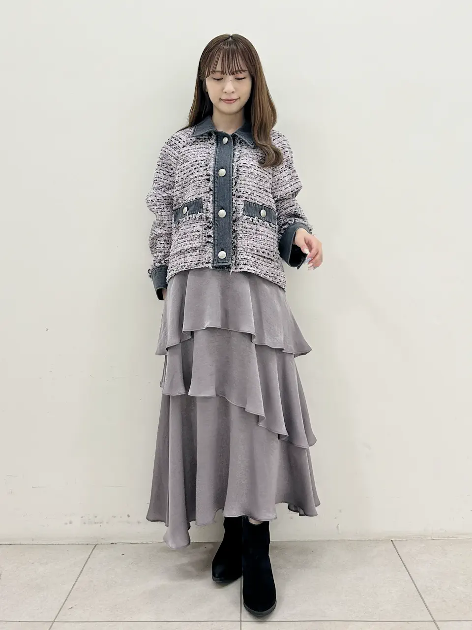 GRACE CONTINENTAL Miu Akamatsu コーディネート画像