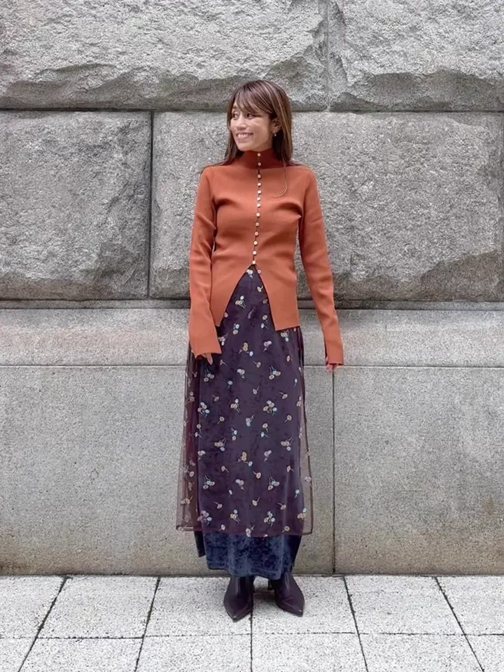 GRACE CONTINENTAL yukimi yonee コーディネート画像
