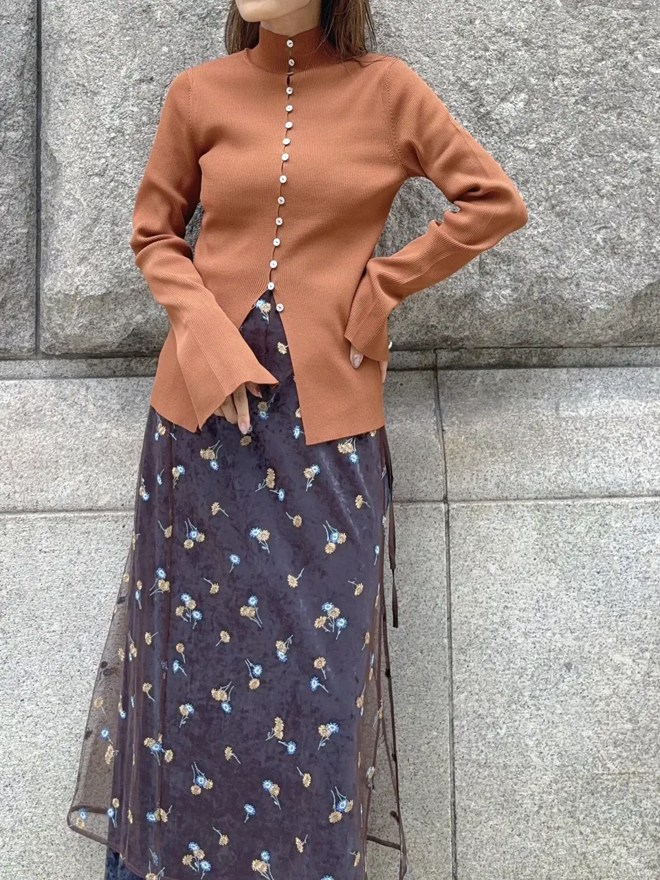 GRACE CONTINENTAL yukimi yonee コーディネート画像