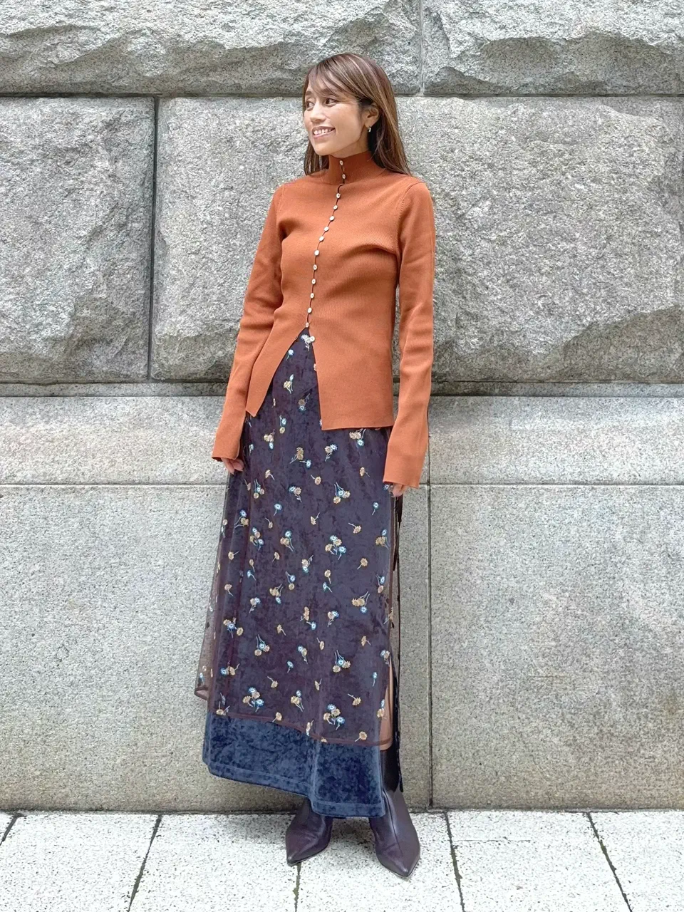GRACE CONTINENTAL yukimi yonee コーディネート画像