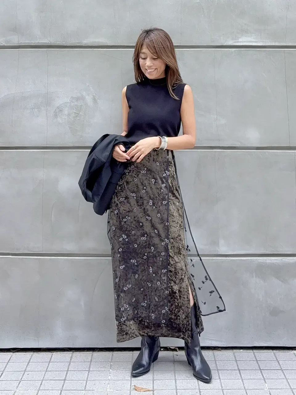 GRACE CONTINENTAL yukimi yonee コーディネート画像