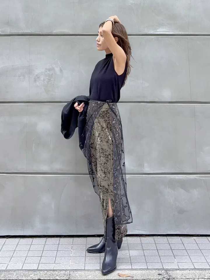 GRACE CONTINENTAL yukimi yonee コーディネート画像