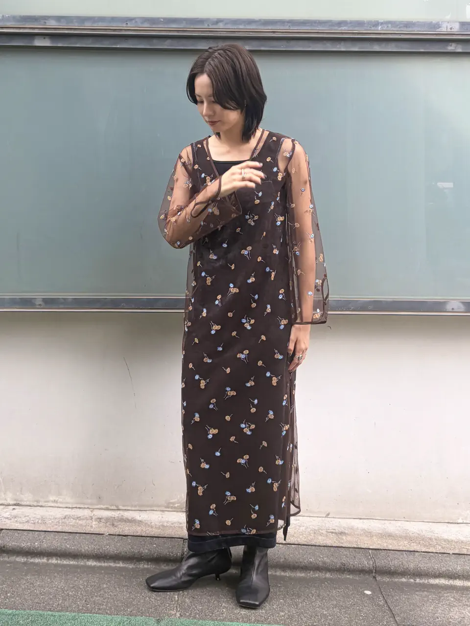 GRACE CONTINENTAL Hikaru Okada コーディネート画像
