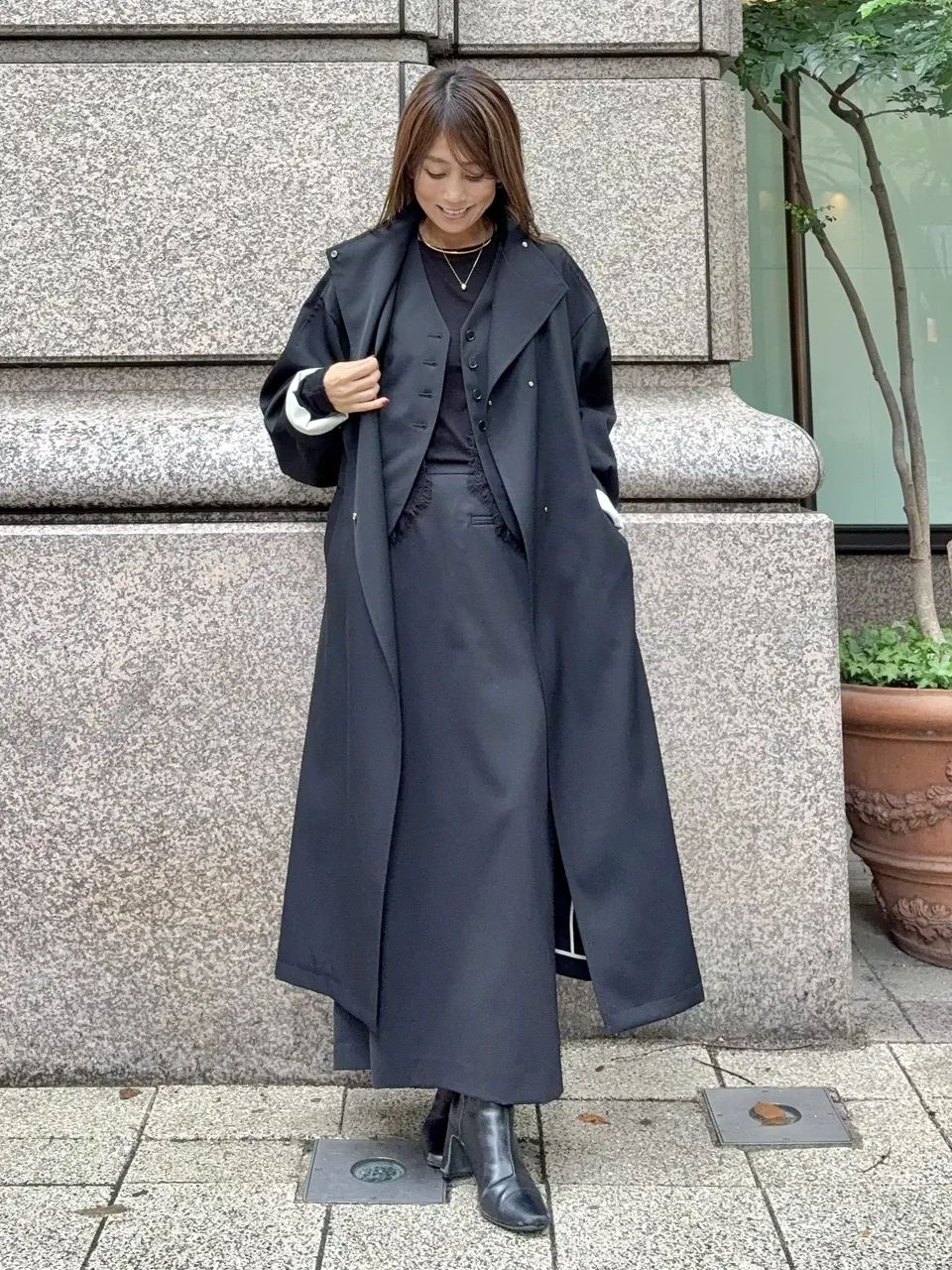 GRACE CONTINENTAL yukimi yonee コーディネート画像