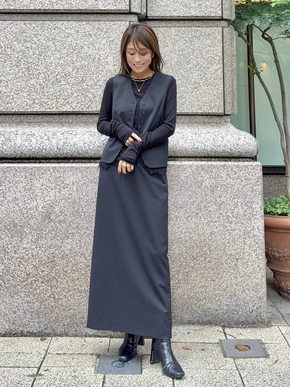 GRACE CONTINENTAL yukimi yonee コーディネート画像