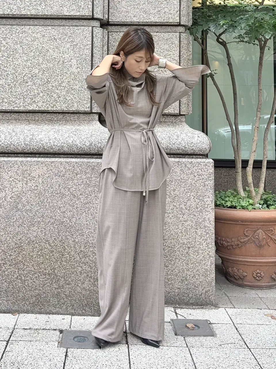 GRACE CONTINENTAL yukimi yonee コーディネート画像