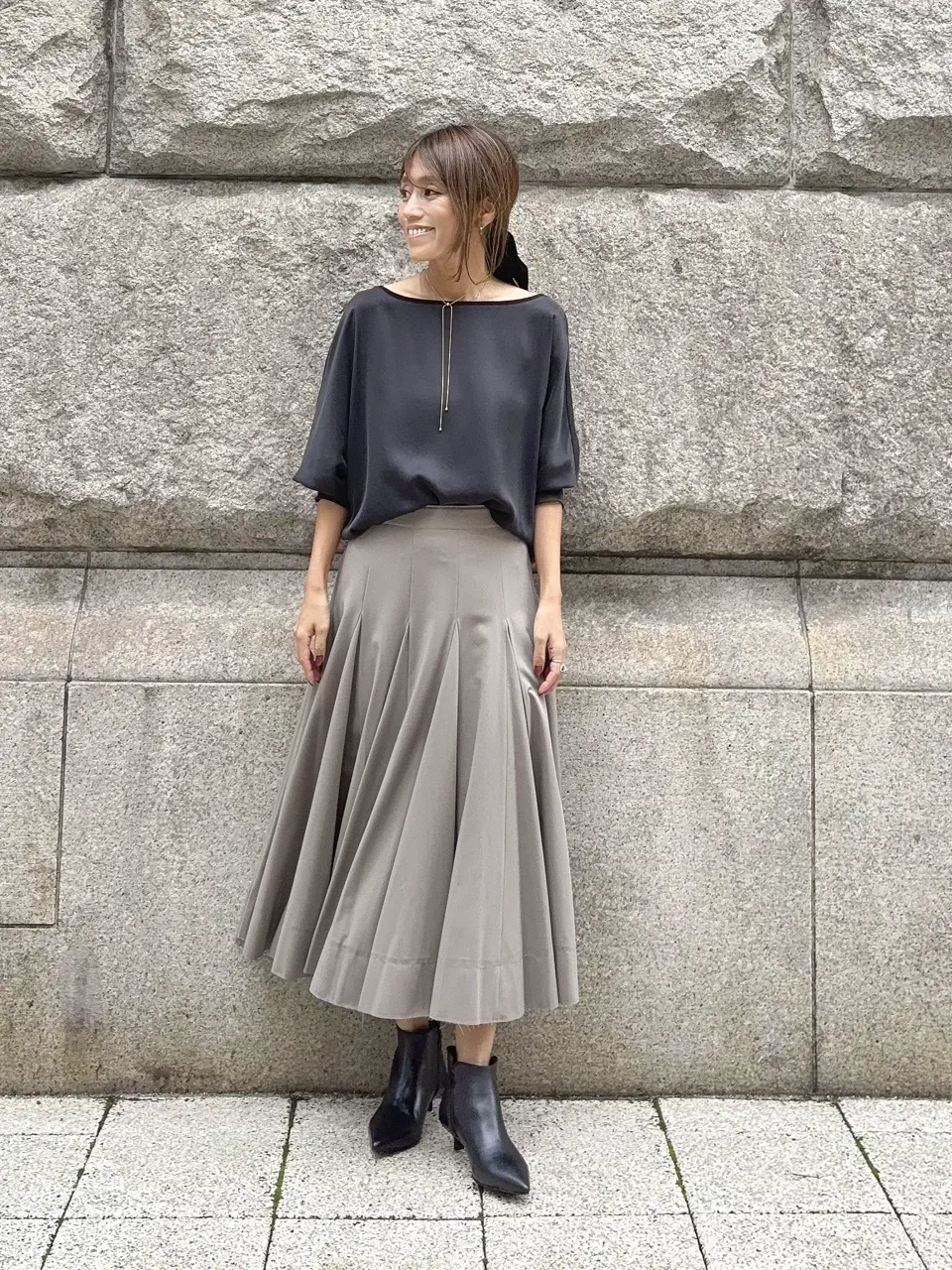 GRACE CONTINENTAL yukimi yonee コーディネート画像