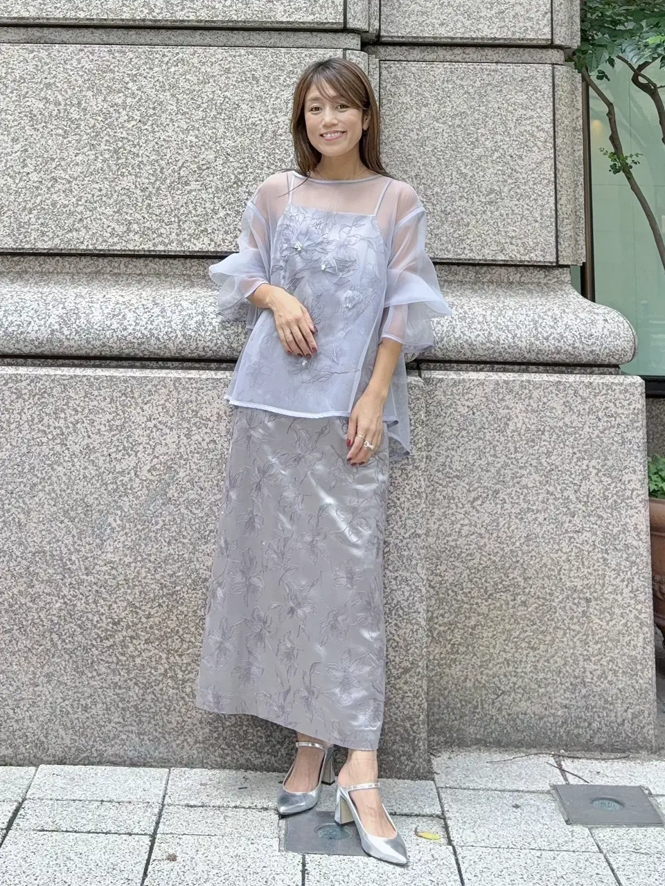 GRACE CONTINENTAL yukimi yonee コーディネート画像