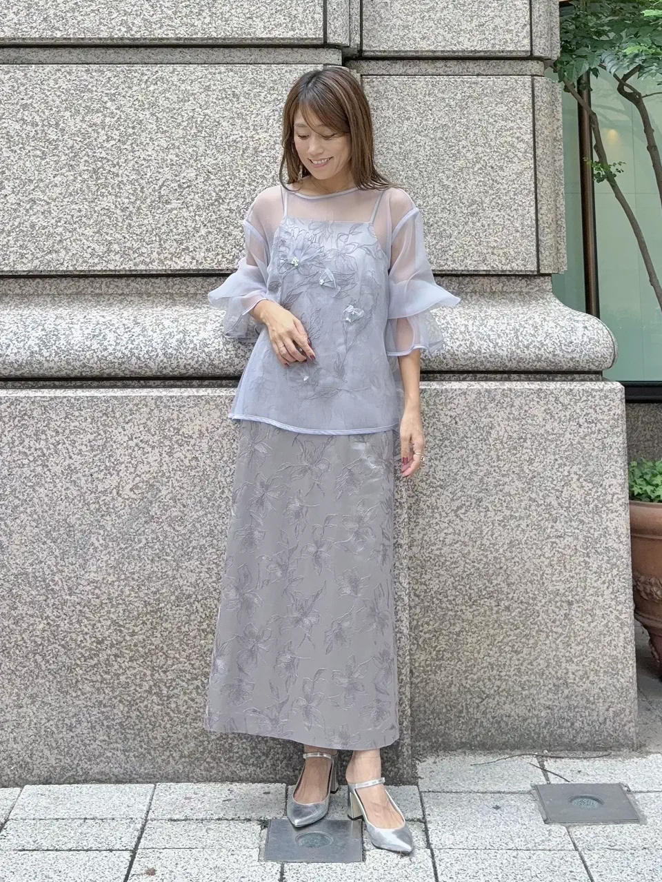 GRACE CONTINENTAL yukimi yonee コーディネート画像