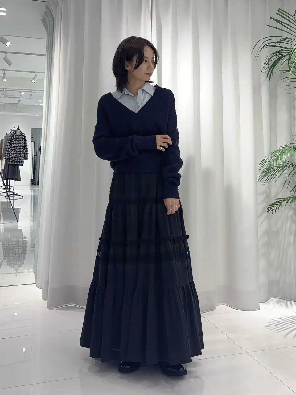 GRACE CONTINENTAL Hikaru Okada コーディネート画像