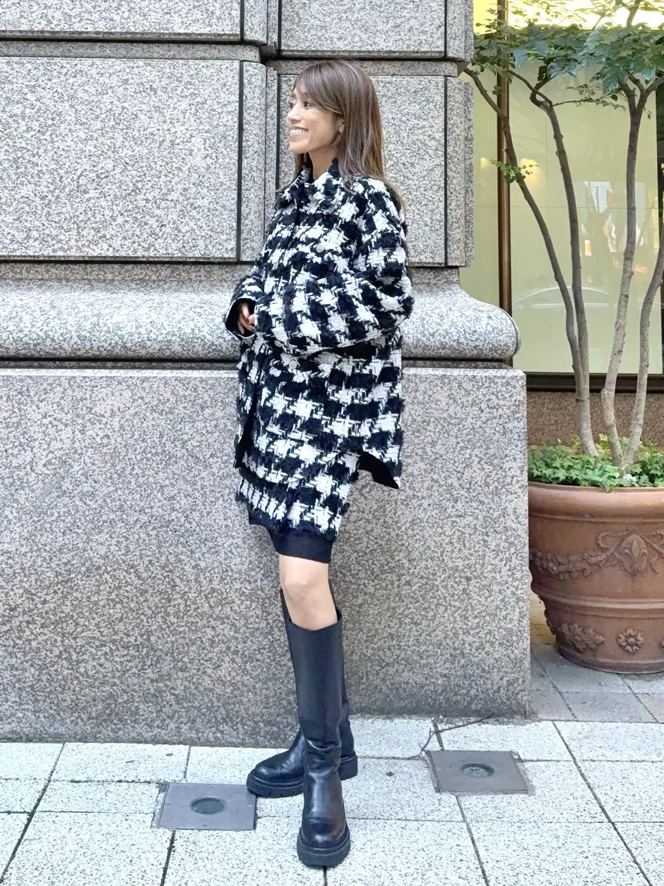 GRACE CONTINENTAL yukimi yonee コーディネート画像