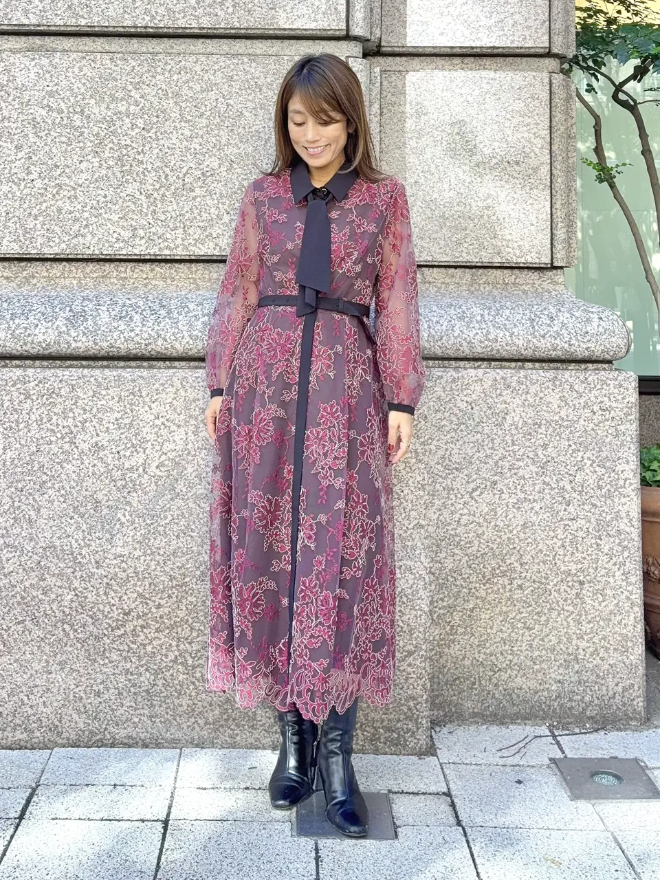 GRACE CONTINENTAL yukimi yonee コーディネート画像