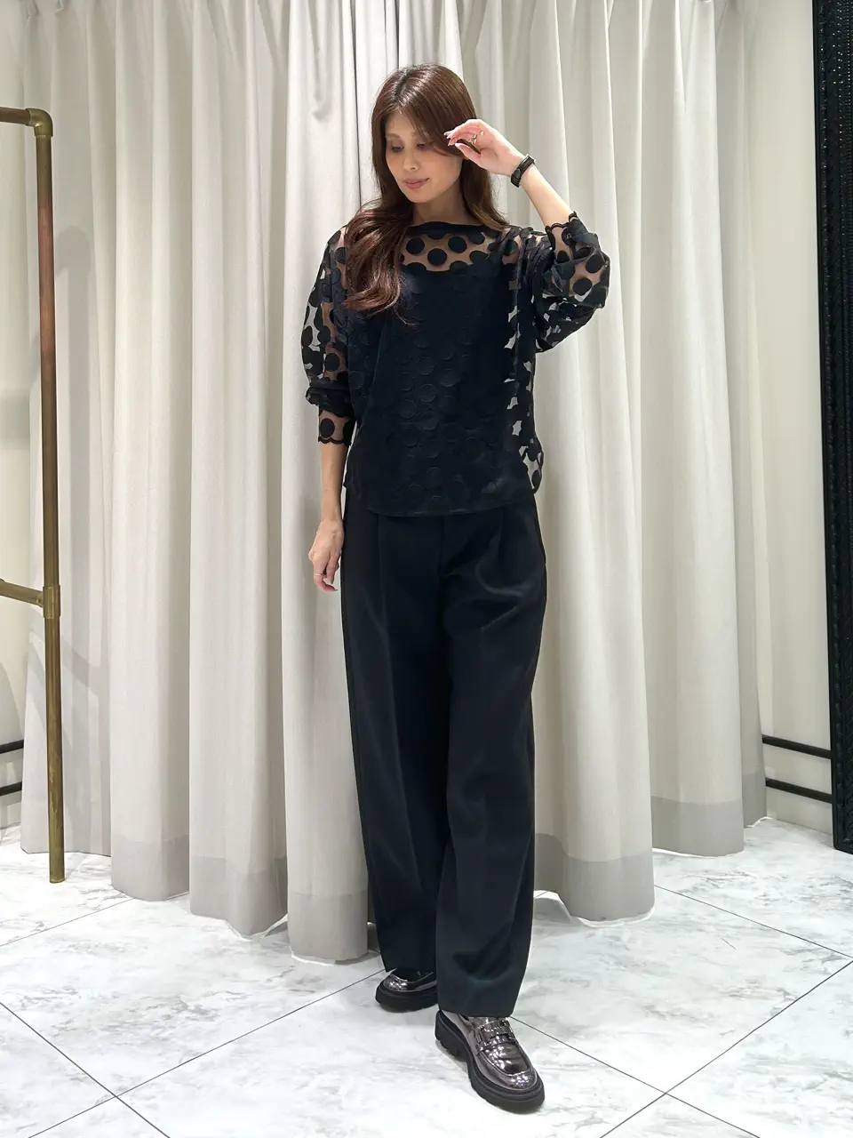 GRACE CONTINENTAL 志田　悠 コーディネート画像