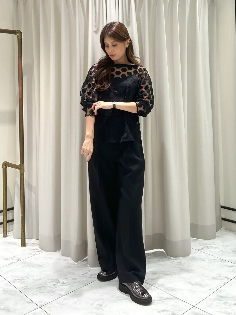 GRACE CONTINENTAL 志田　悠 コーディネート画像