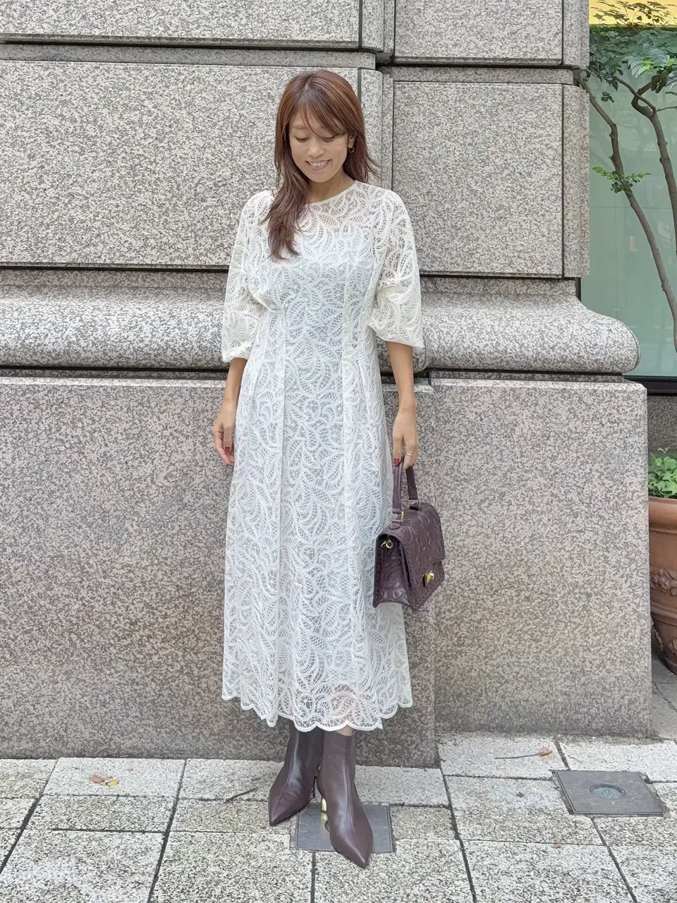 GRACE CONTINENTAL yukimi yonee コーディネート画像
