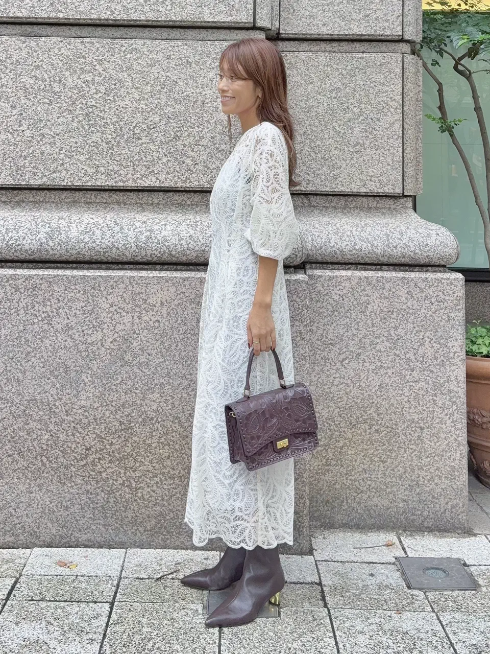GRACE CONTINENTAL yukimi yonee コーディネート画像