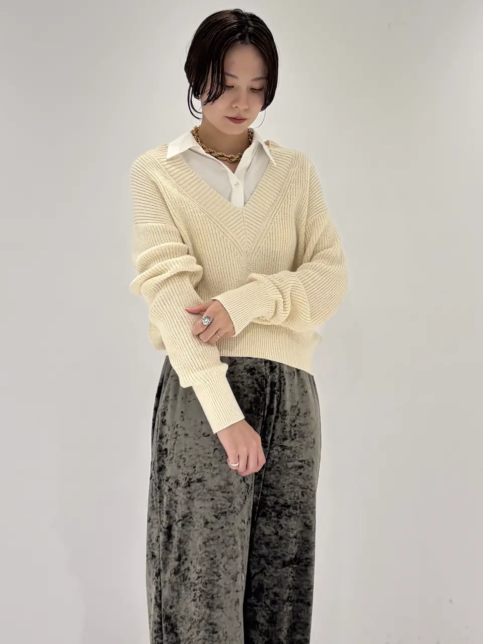 GRACE CONTINENTAL Hikaru Okada コーディネート画像