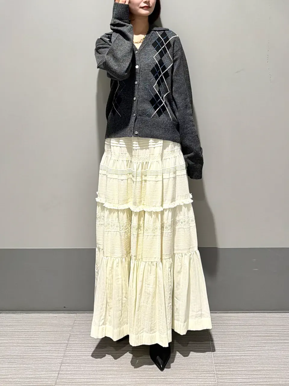 GRACE CONTINENTAL MORITA AI コーディネート画像