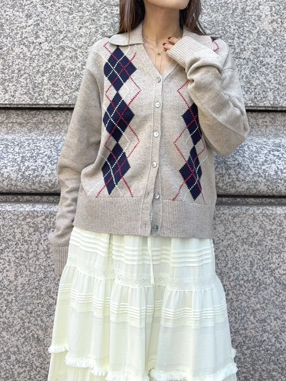 GRACE CONTINENTAL yukimi yonee コーディネート画像