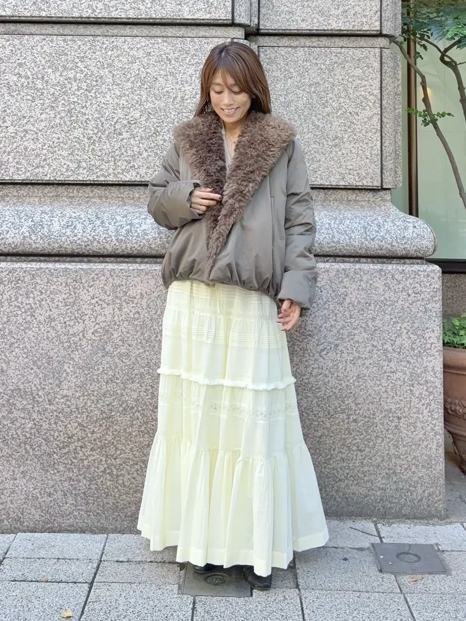 GRACE CONTINENTAL yukimi yonee コーディネート画像