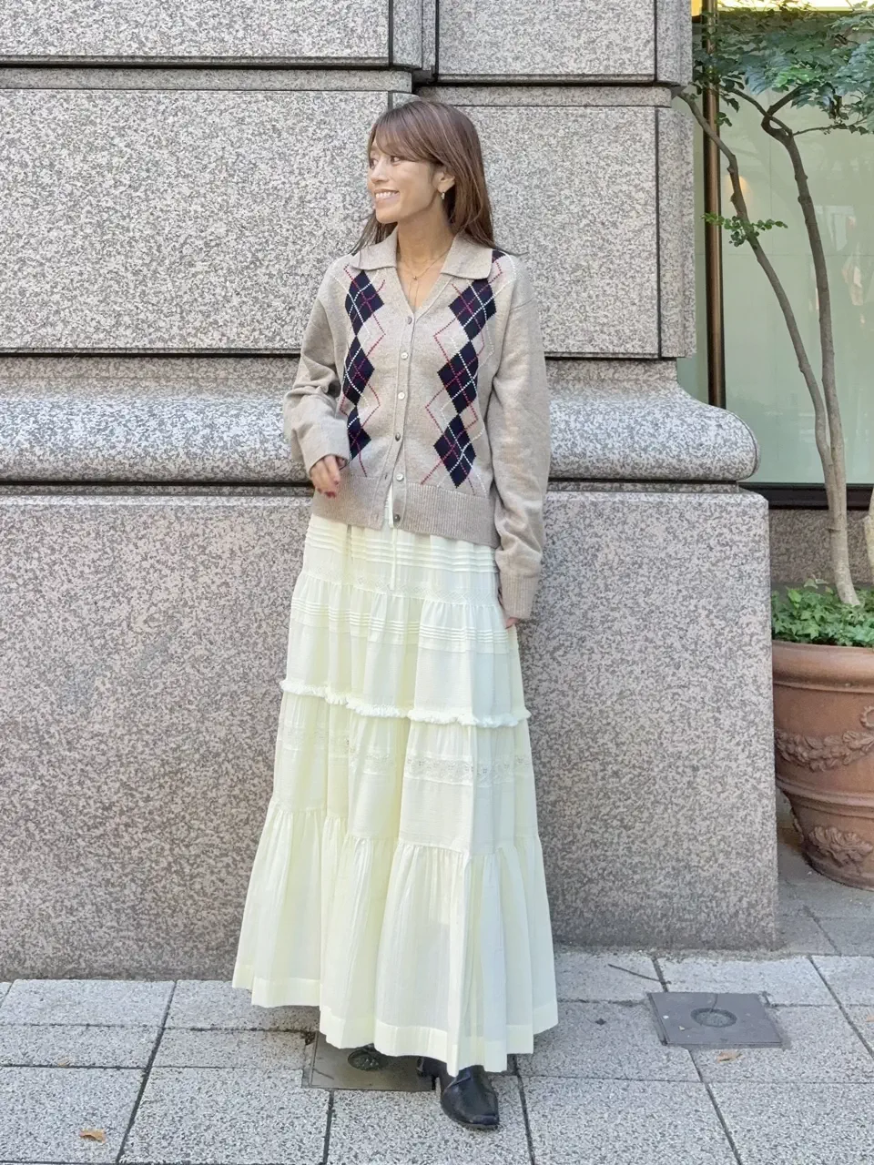 GRACE CONTINENTAL yukimi yonee コーディネート画像