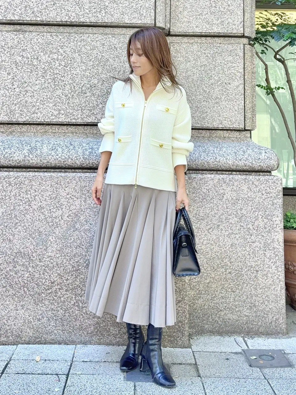 GRACE CONTINENTAL yukimi yonee コーディネート画像