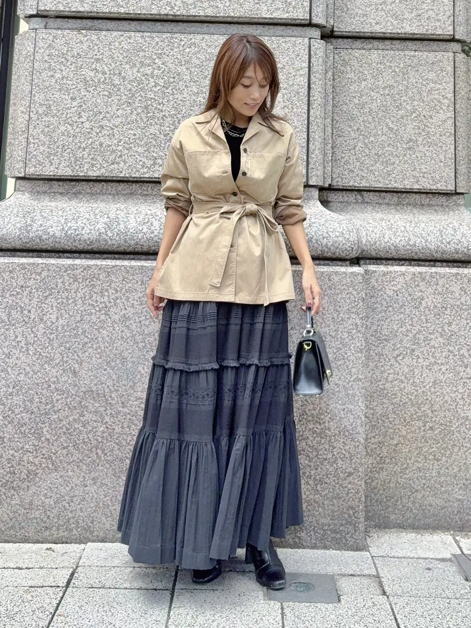 GRACE CONTINENTAL yukimi yonee コーディネート画像