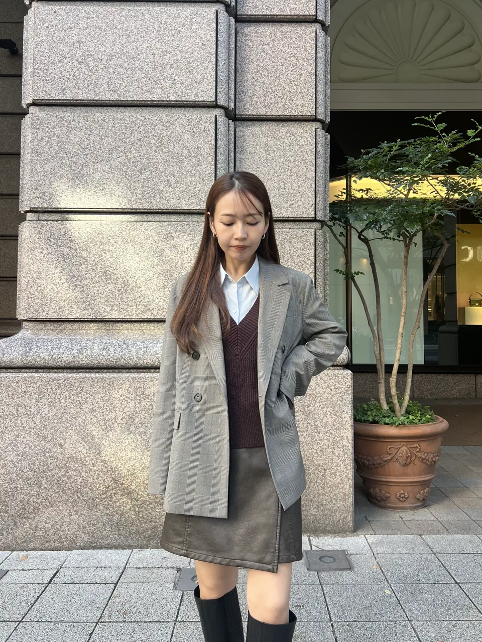 GRACE CONTINENTAL ERINA KATO コーディネート画像