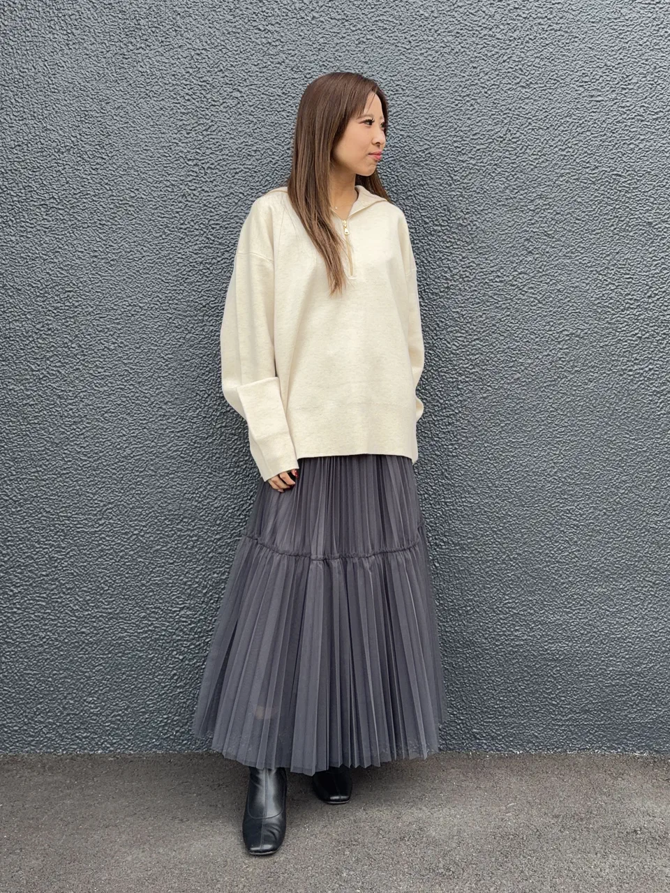  Hata Haruna コーディネート画像