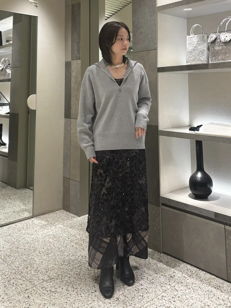 GRACE CONTINENTAL Hikaru Okada コーディネート画像