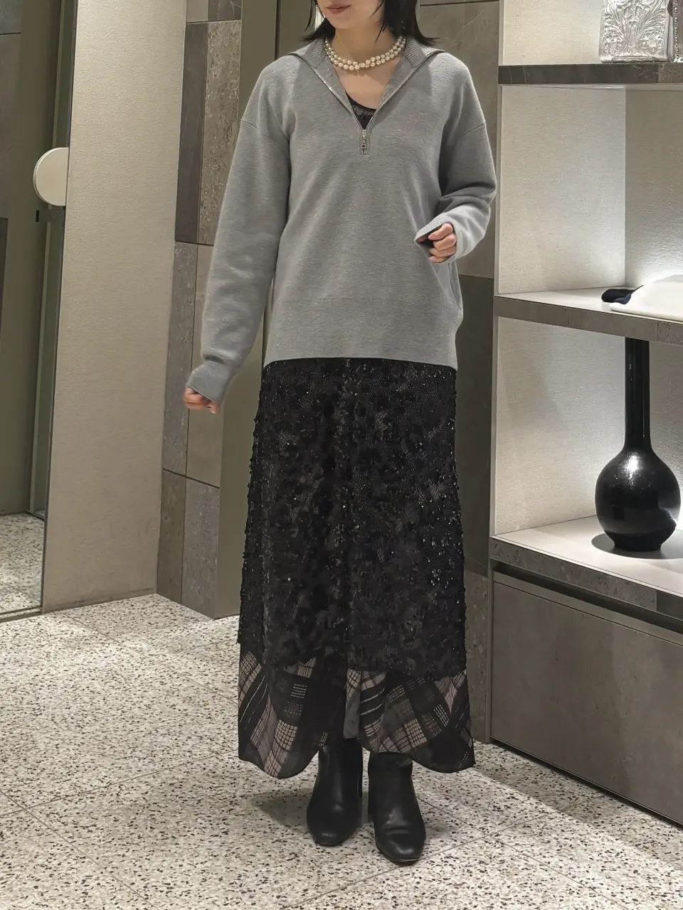 GRACE CONTINENTAL Hikaru Okada コーディネート画像