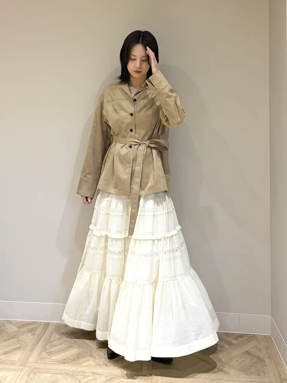 GRACE CONTINENTAL Hikaru Okada コーディネート画像