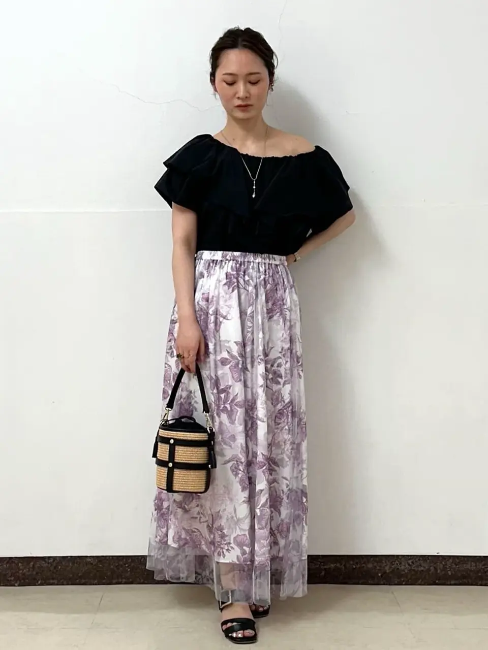 GRACE CONTINENTAL The Banquet Kogane. コーディネート画像