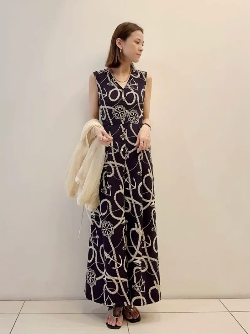 グレースコンチネンタル♡サラサプリントサロペット グレースコンチネンタル♡サラサプリントサロペット サラサ