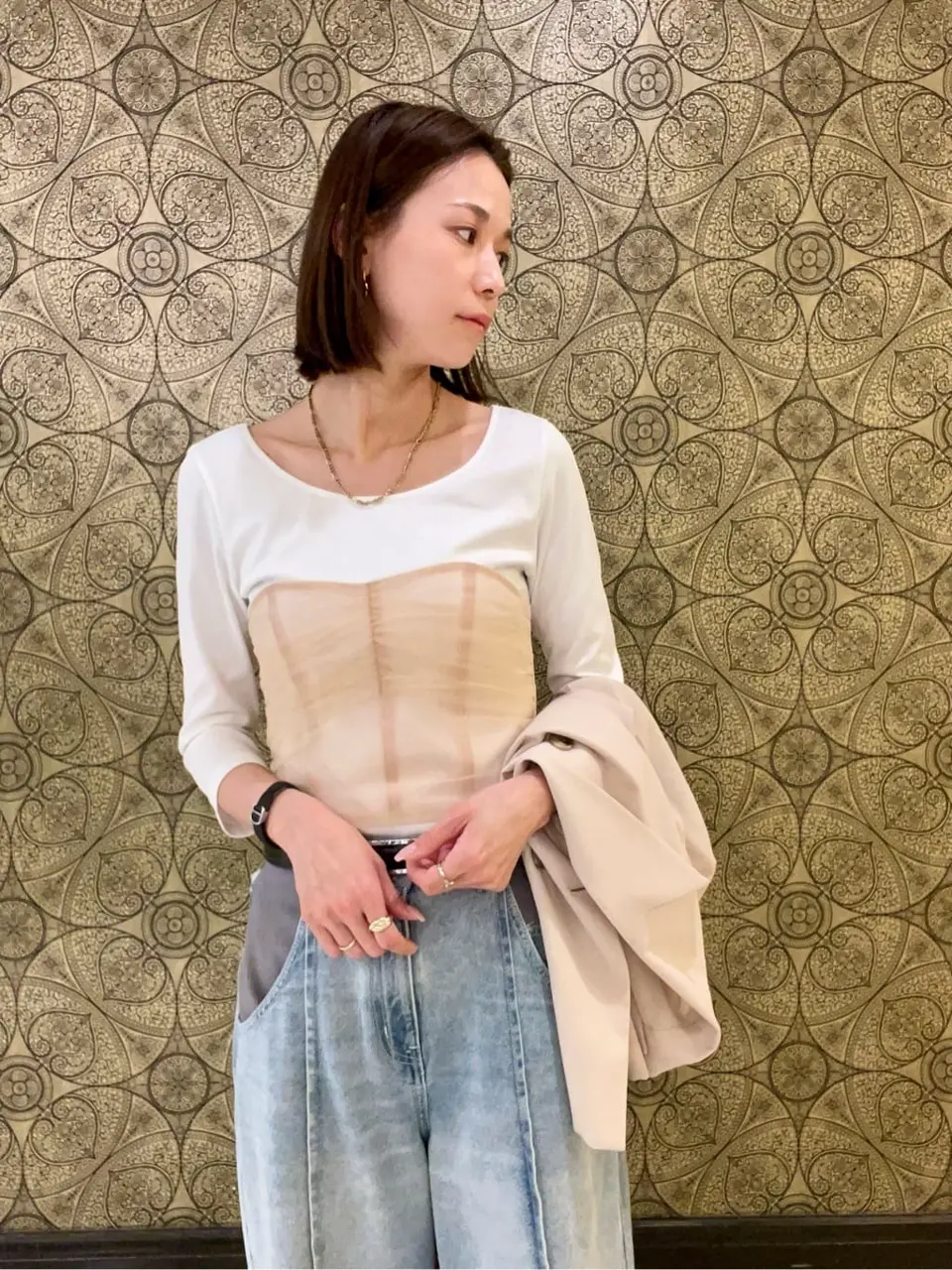 GRACE CONTINENTAL The Banquet 亀田 未希 コーディネート画像