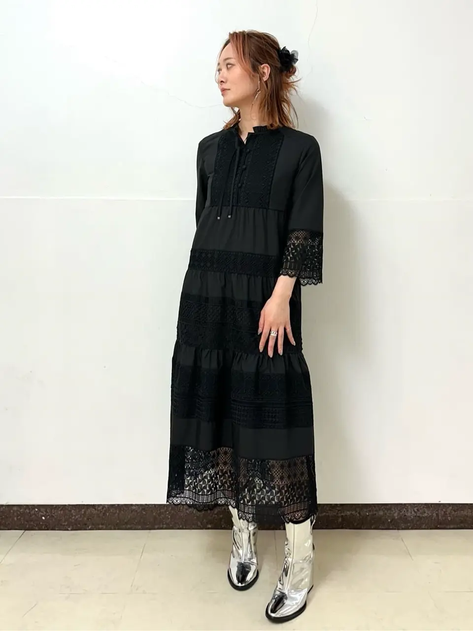 GRACE CONTINENTAL The Banquet Kogane. コーディネート画像