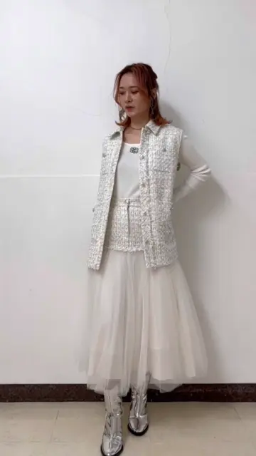 GRACE CONTINENTAL The Banquet Kogane. コーディネート画像