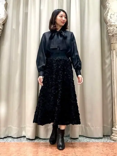 【原価ぶっ壊し割引】シルククレーププッシーボウブラウス シルクツイルボウブラウス / GRACE CONTINENTAL | GRACE