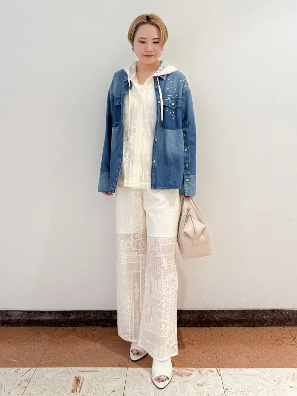 スリットスリーブデニムシャツ スリットスリーブデニムシャツ / GRACE CONTINENTAL | GRACE
