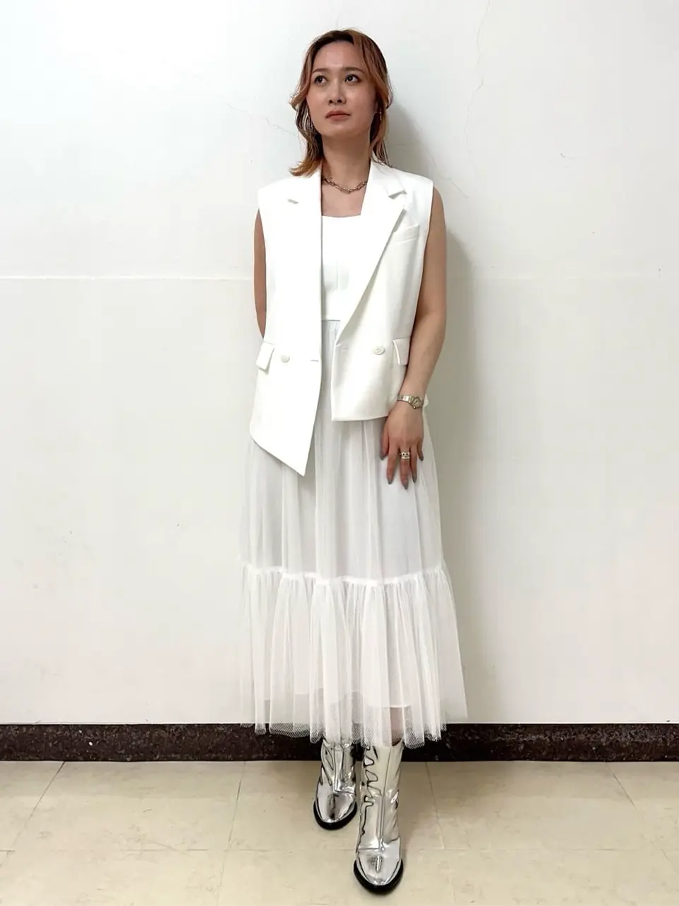 GRACE CONTINENTAL The Banquet Kogane. コーディネート画像