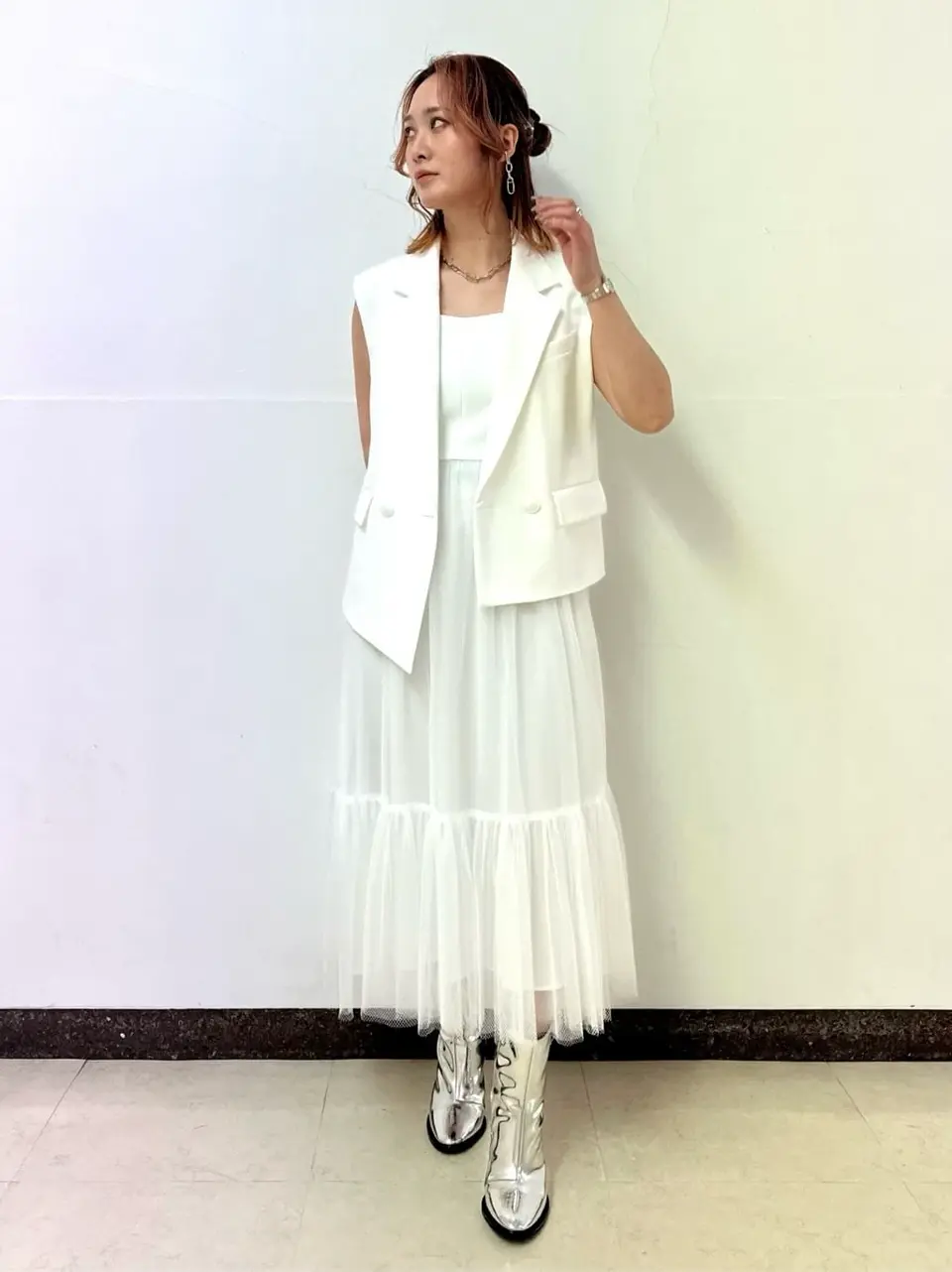 GRACE CONTINENTAL The Banquet Kogane. コーディネート画像