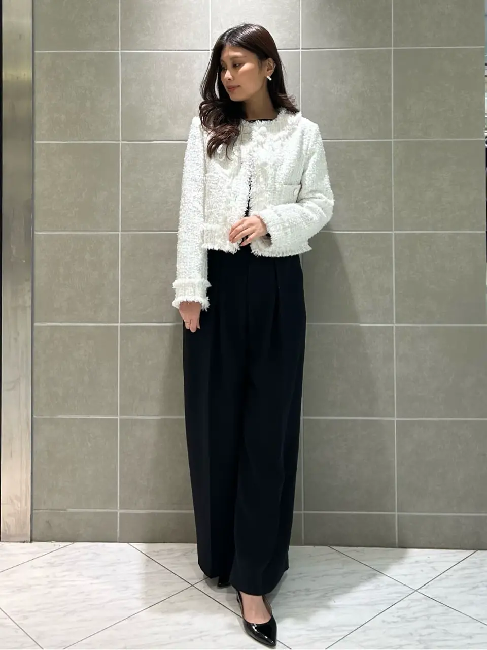 GRACE CONTINENTAL The Banquet 志田　悠 コーディネート画像