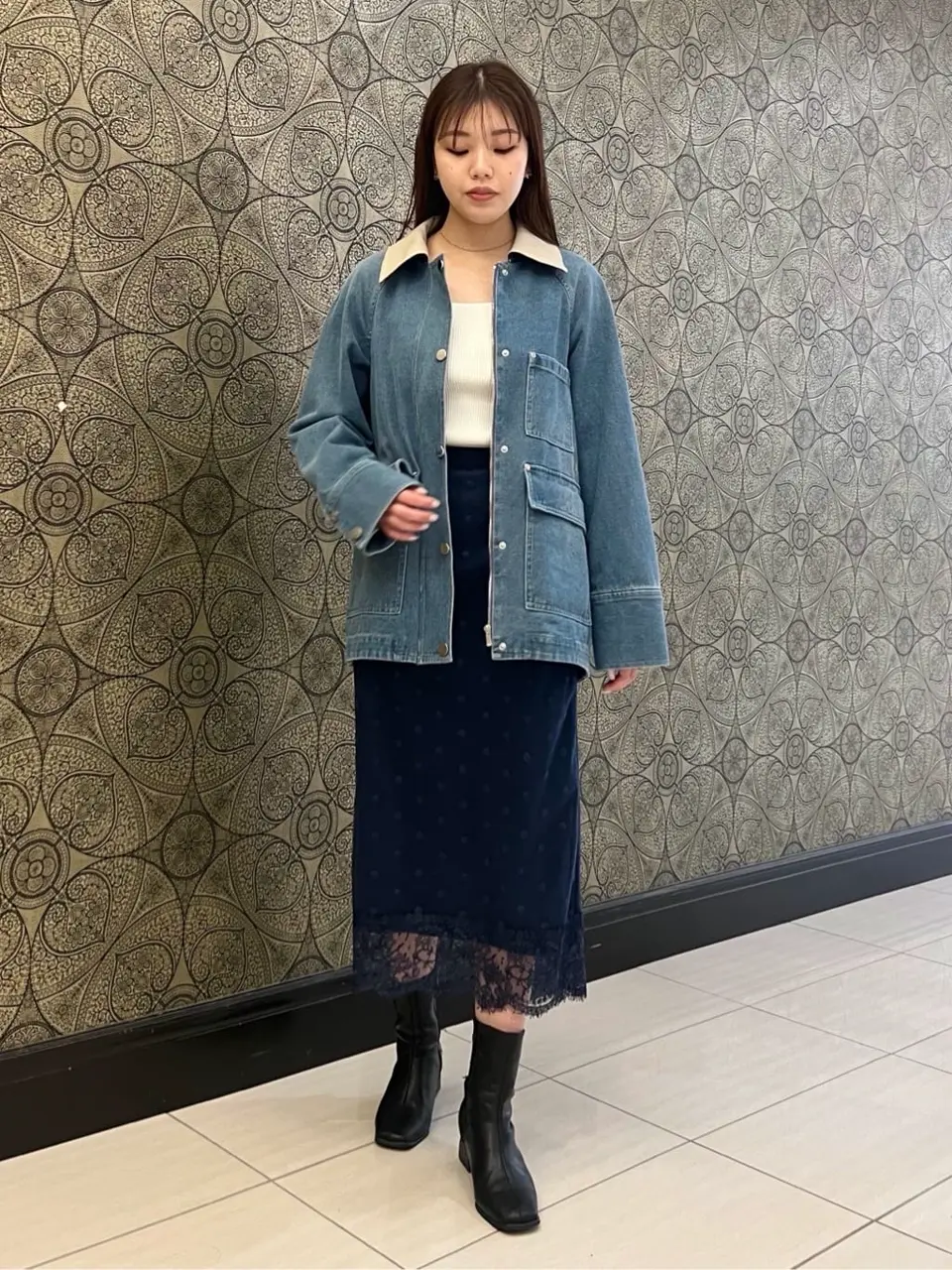 GRACE CONTINENTAL The Banquet 赤坂 梨来 コーディネート画像